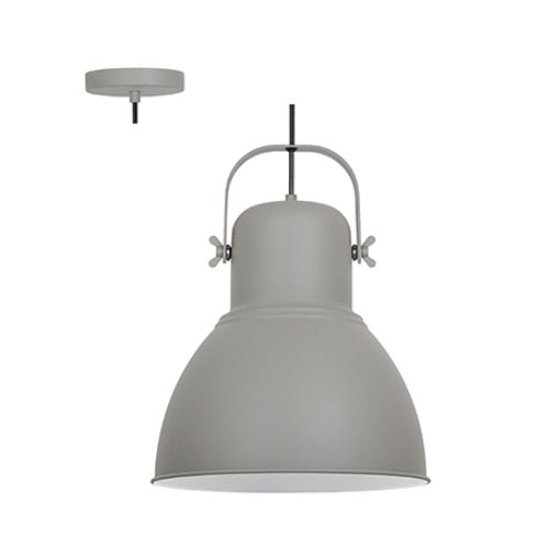 Analia White Or Grey Dome Pendant Light - Lighting.co.za