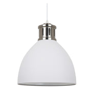 Annabel White Or Grey Dome Pendant Light Available In 2 Sizes - Lighting.co.za