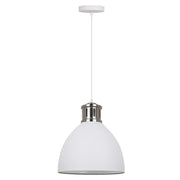 Annabel White Or Grey Dome Pendant Light Available In 2 Sizes - Lighting.co.za