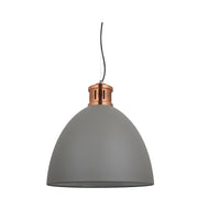 Annabel White Or Grey Dome Pendant Light Available In 2 Sizes - Lighting.co.za