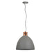 Annabel White Or Grey Dome Pendant Light Available In 2 Sizes - Lighting.co.za