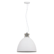 Annabel White Or Grey Dome Pendant Light Available In 2 Sizes - Lighting.co.za