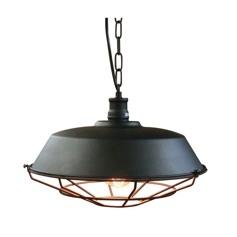 Kade Black Cage Grid Industrial Pendant Light - Lighting.co.za