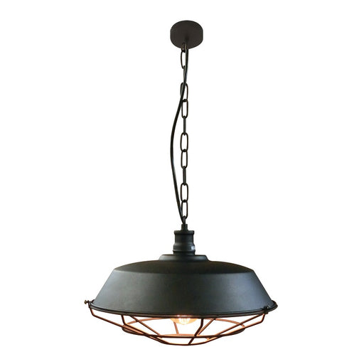 Kade Black Cage Grid Industrial Pendant Light - Lighting.co.za