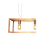 Collins Black Or Copper 4 Light Rectangular Bar Pendant Light - Lighting.co.za