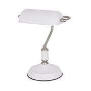 Bankers Grey or White Table Lamp - Lighting.co.za