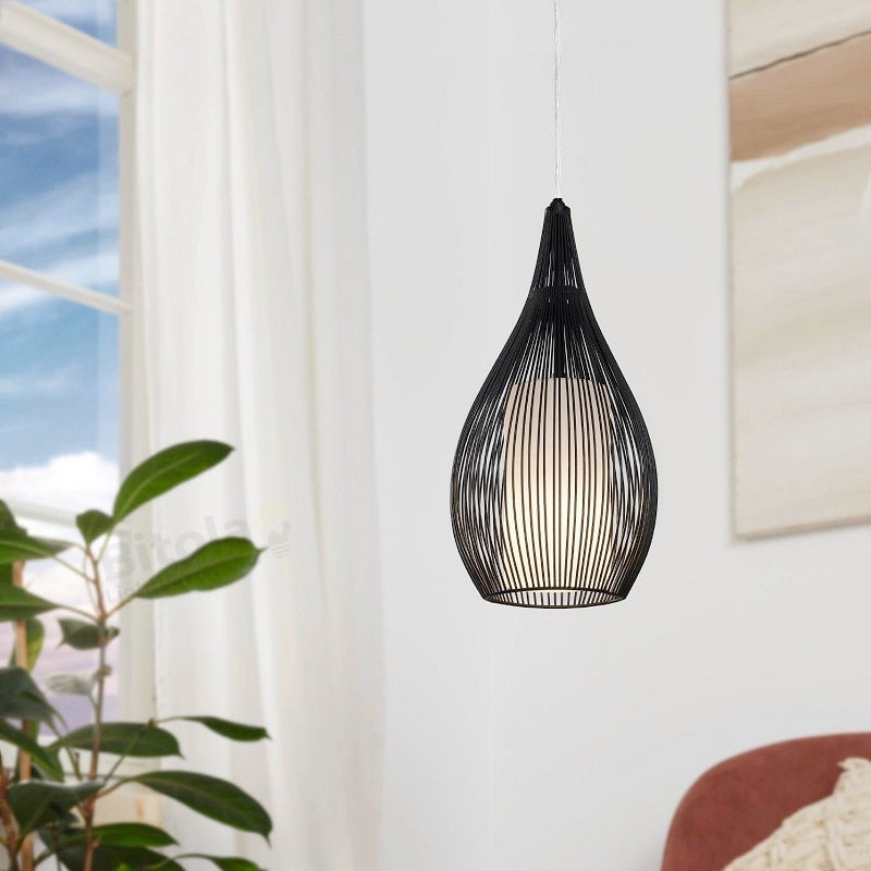 Razoni Black Bell Wire Pendant Light - Lighting.co.za