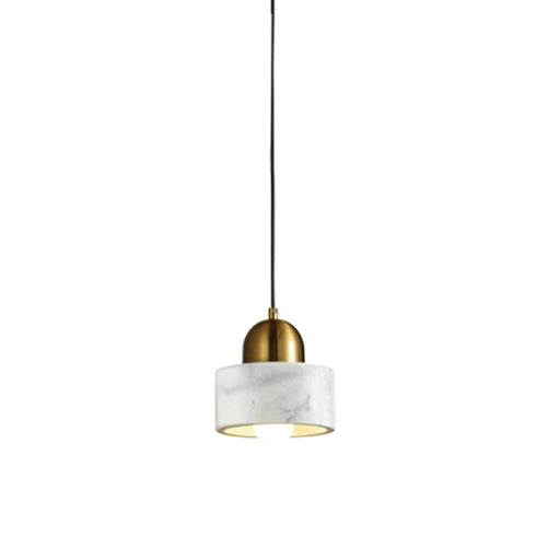 Retro X Marble and Brass Look Pendant Light - Lighting.co.za