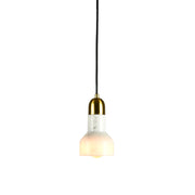 Retro Y Marble and Brass Look Pendant Light - Lighting.co.za