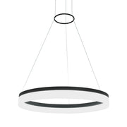 Camila 38 Watt LED Black | White Ring With Diffuser Pendant Light Dimmable - Lighting.co.za