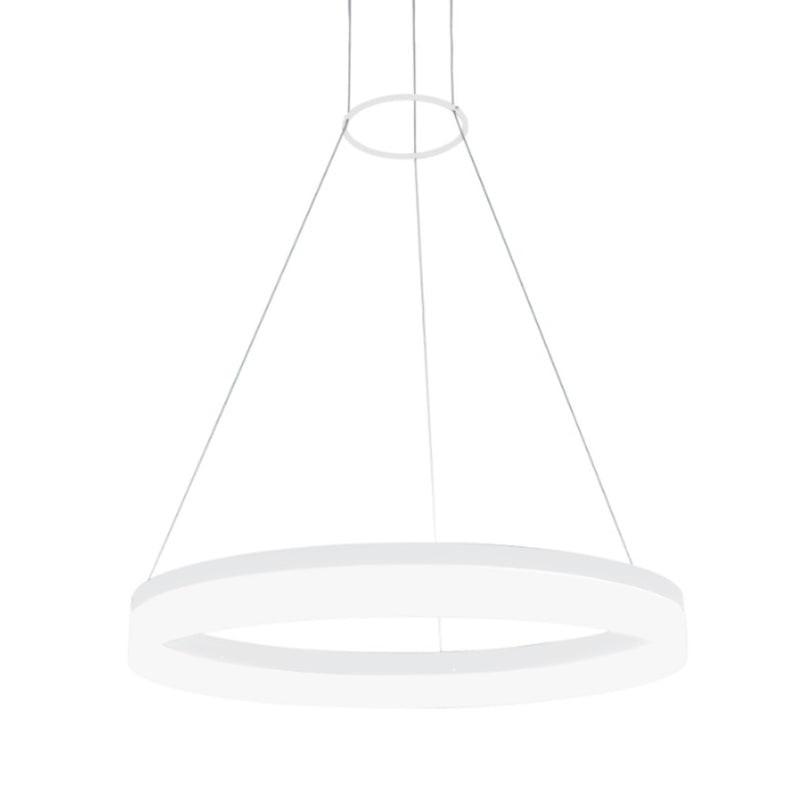 Camila 38 Watt LED Black | White Ring With Diffuser Pendant Light Dimmable - Lighting.co.za