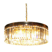 Westhouse Gold Round Clear Crystal Chandelier - Lighting.co.za