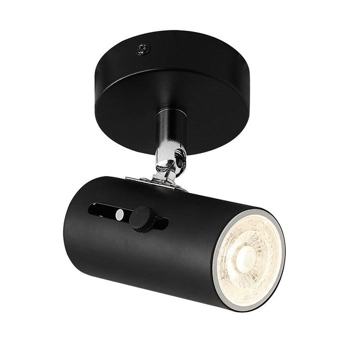 Tilda Adjustable GU10 Black 1L Spotlight - Lighting.co.za