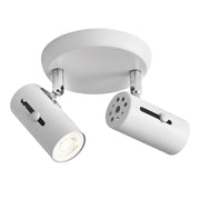 Tilda Adjustable GU10 Black or White 2L Spotlight - Lighting.co.za