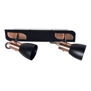 Titan Adjustable GU10 Black Copper | Chrome 2L Spotlight - Lighting.co.za