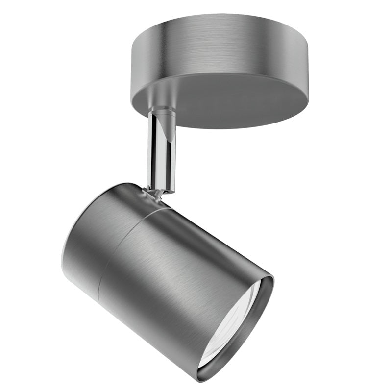 Vermont Silver Adjustable GU10 1 Light Spot Light - Lighting.co.za