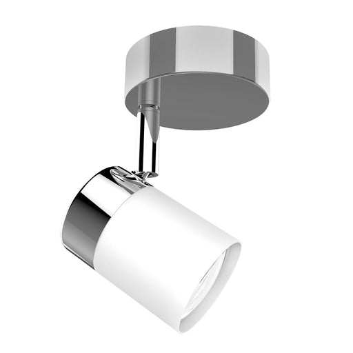 Zero White Silver Adjustable GU10 1 Light Spot Light - Lighting.co.za