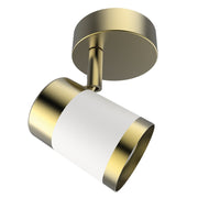 Oriel White Gold Adjustable GU10 1 Light Spot Light - Lighting.co.za