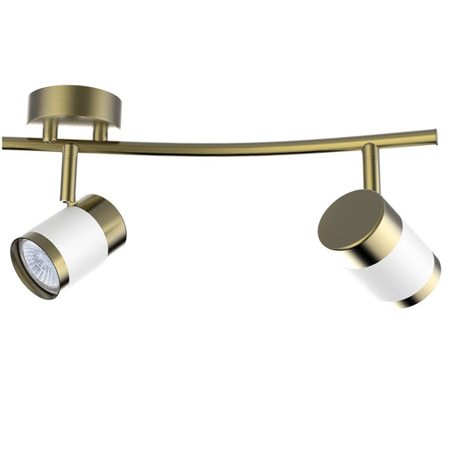 Oriel White Gold Adjustable GU10 3 Light Spot Light - Lighting.co.za