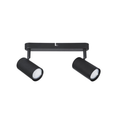 Stockholm Adjustable GU10 Black or White 2 Light Spot Light - Lighting.co.za