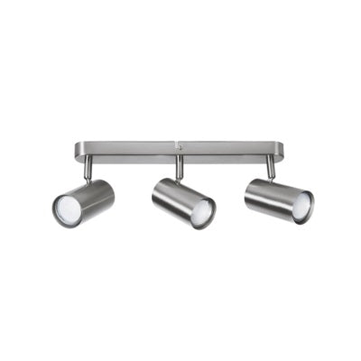 Stockholm Silver Adjustable GU10 3 Light Spot Light - Lighting.co.za