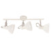 Luna White Metal and Frosted Glass 3L Spotlight - Lighting.co.za