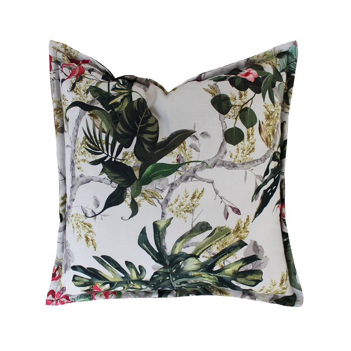 Hibiscus White Scatter Cushion - Lighting.co.za