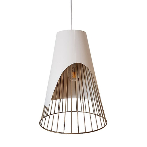 Dune Double Angled Shade And Wire Grid Pendant Light - Lighting.co.za