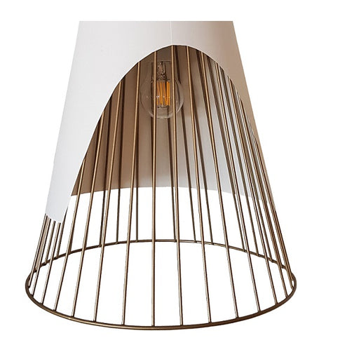 Dune Double Angled Shade And Wire Grid Pendant Light - Lighting.co.za