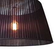 Chloe Large Pleated Black Organza Shade Pendant Light - Lighting.co.za