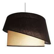 Cape Lux Angled Woven Rattan Cane Shade Pendant Light - Lighting.co.za