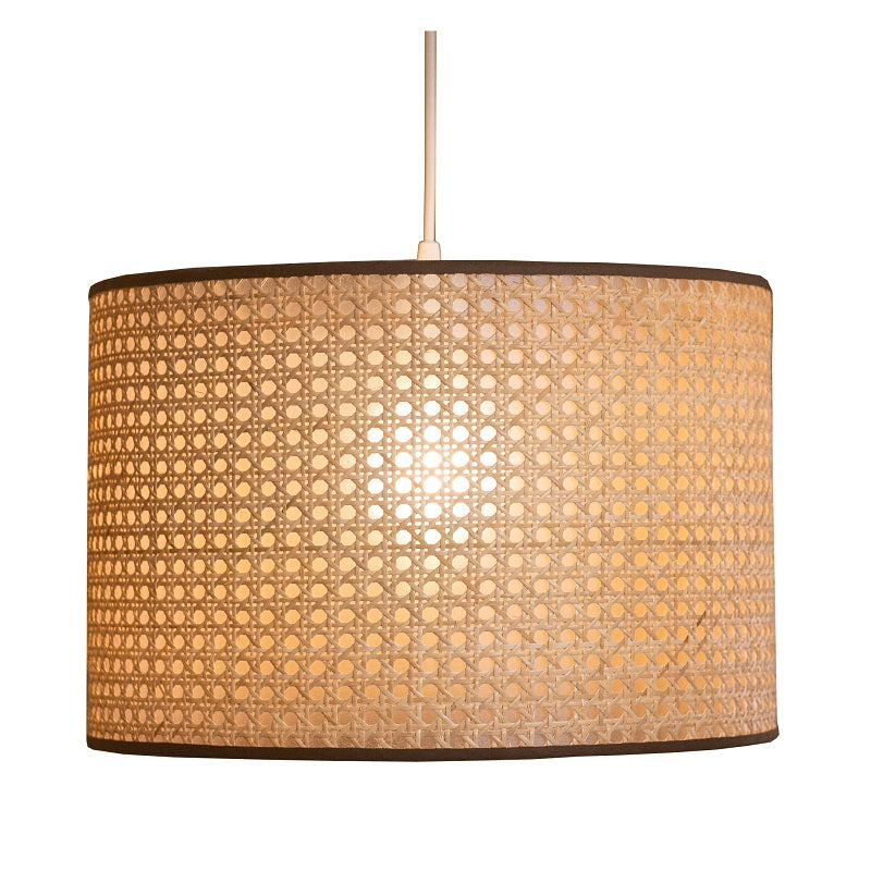 Cape Lux Rattan Cane Shade Pendant Light 2 Sizes - Lighting.co.za