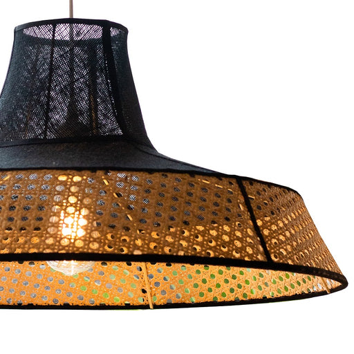 Cape Lux Large Alexa Rattan Cane Shade Pendant Light - Lighting.co.za