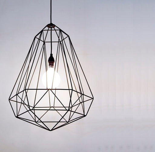 Large Diamond Wire Grid Pendant Light Range - Lighting.co.za