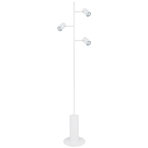 Kennedy 3 Light Black | White Floor Lamp - Lighting.co.za