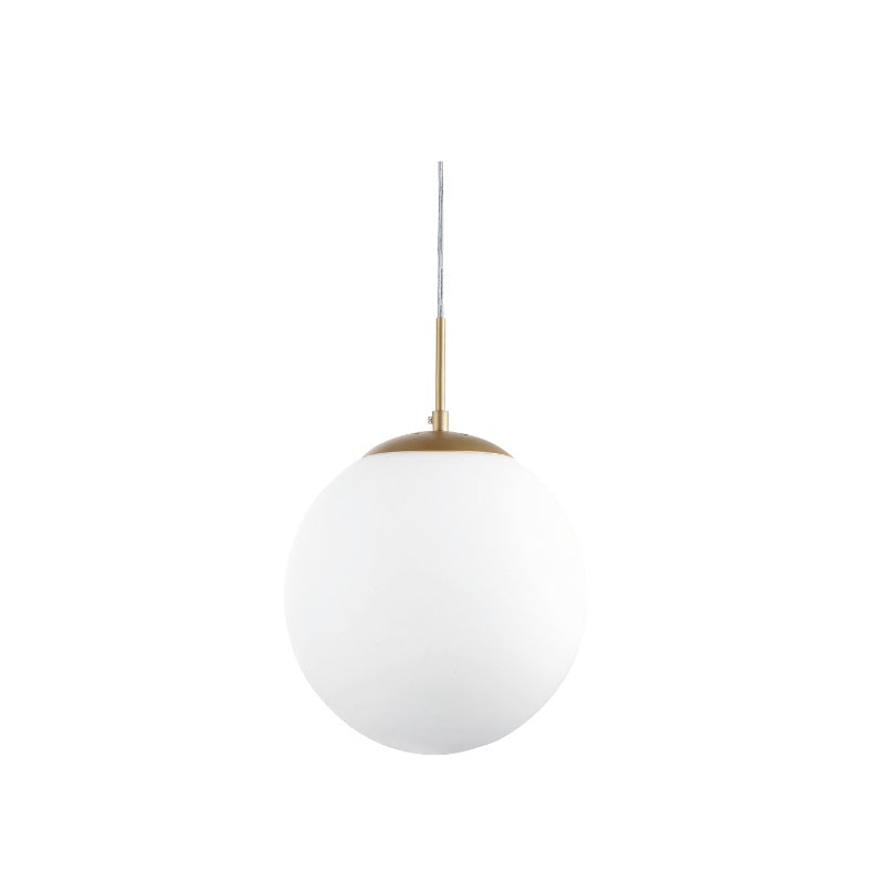 Globe Gold | Black | Silver and Opal Glass Ball Pendant Light 4 Sizes - Lighting.co.za