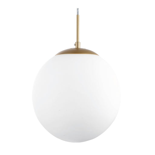 Globe Gold | Black | Silver and Opal Glass Ball Pendant Light 4 Sizes - Lighting.co.za