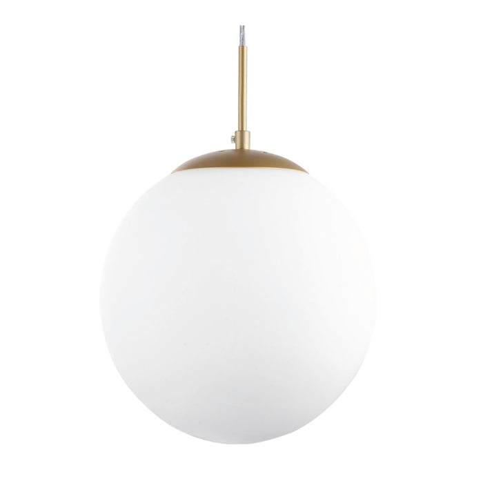 Globe Gold | Black | Silver and Opal Glass Ball Pendant Light 4 Sizes - Lighting.co.za