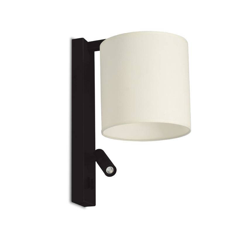 Saxon Black or Bronze LED Bedside Reading Wall Light with Shade