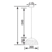 Floro White Facet Dome Pendant Light - Lighting.co.za