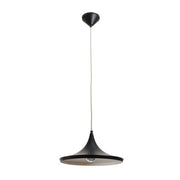 Vortex Hat Black Or White And Gold Solo Pendant Light - Lighting.co.za