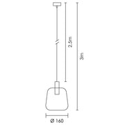 Madrid Black and Smoke Glass Pendant Light - Lighting.co.za