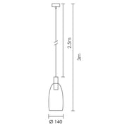 Malaga Black and Smoke Glass Pendant Light - Lighting.co.za