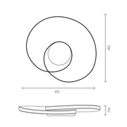 NeverEnd Black or White LED Ceiling Light - Lighting.co.za