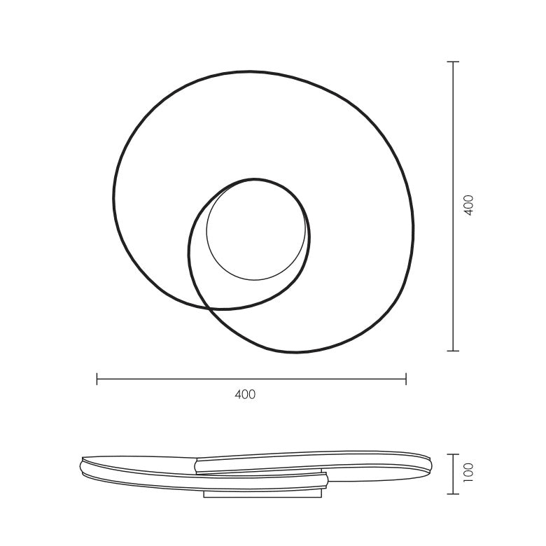 NeverEnd Black or White LED Ceiling Light - Lighting.co.za