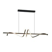 Doodle Black Or Gold LED Linear Pendant Light - Lighting.co.za