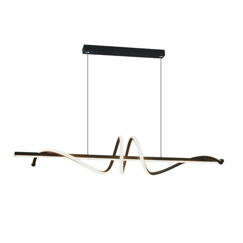 Doodle Black Or Gold LED Linear Pendant Light - Lighting.co.za