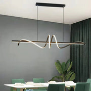 Doodle Black Or Gold LED Linear Pendant Light - Lighting.co.za