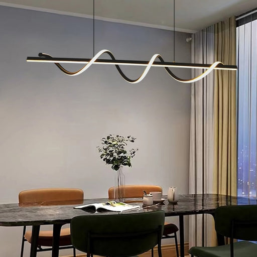 Whisper Black Or Gold LED Linear Pendant Light - Lighting.co.za