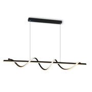 Whisper Black Or Gold LED Linear Pendant Light - Lighting.co.za